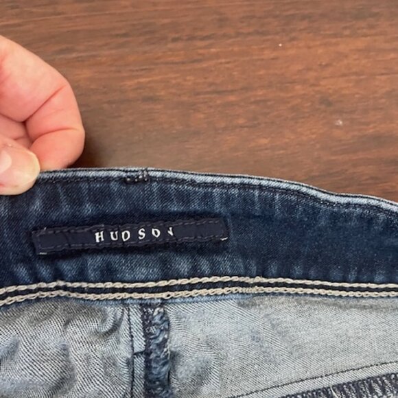 Hudson Collin Flap Skinny Jean Low Rise Dark Wash Woman’s Size 27 - Picture 3 of 6